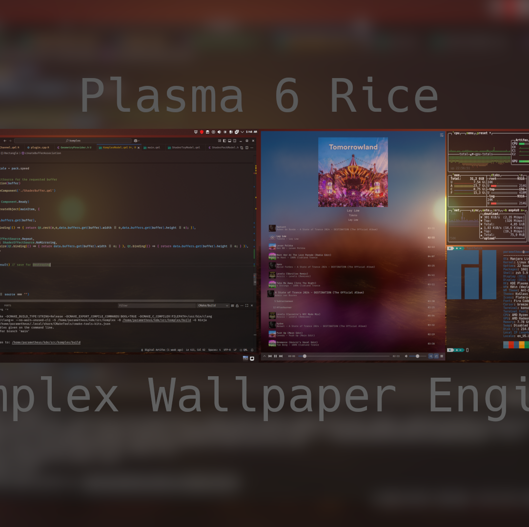 An advanced wallpaper engine for the KDE Plasma 6 Desktop Environment